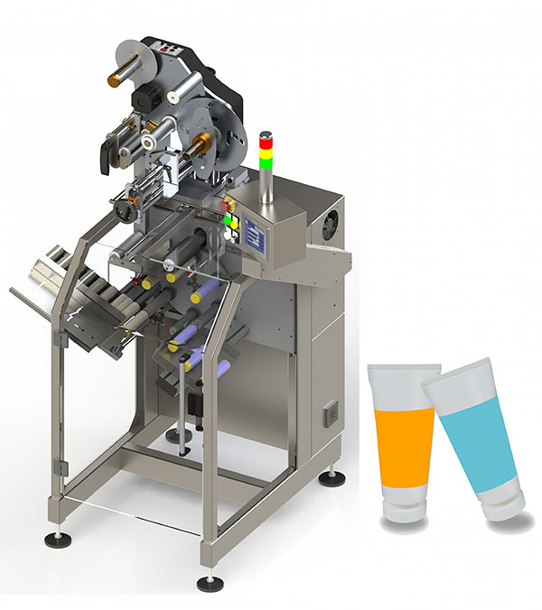 Vollautomatische Etikettiermaschine Tuben & Hülsen