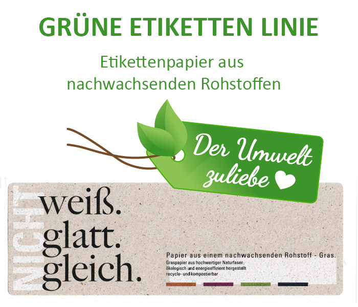 Nachhaltige Etiketten - Vegane Etiketten